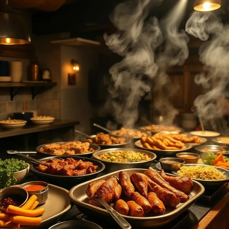 Buffet self-service do Costa Grill